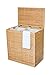 BIRDROCK HOME Oversized Divided Clothes Laundry Hamper - Made of Natural Bamboo - 2 Sections - Laundry Organizer