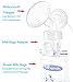 Papablic Breastmilk Storage Bag Adapters for Spectra S1 S2, Avent Comfort Wide Mouth Flanges to Pump into Lansinoh, NUK breastmilk Storage Bag