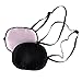 eZAKKA Eye Patches for Adults Kids Left Right Eye, 2PCS Silk Eye Patch for Lazy Eye After Surgery Amblyopia, Black and Pink