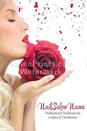Amazon ネイルサロンポスター カスタム ストアネーム ネイルサロン マニキュア スパ ペディキュア フローラルポスター Nsd 160 36in X 54in アートフレーム ポスター オンライン通販