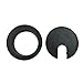 ANZESER 10 Packs Desk Grommet 1.5 inch, PC Computer Desk Plastic Grommet Cord, Tidy Cable Hole Cover Organizers (1.5 Inch, Black)