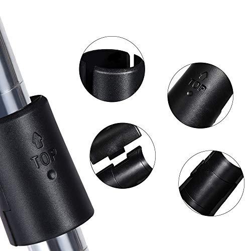 Wire Shelf Clips,36 Pairs 72 Pack,Wire Shelving Shelf Lock Clips for 1" Diameter Post Shelving Sleeves,Shelving Split Sleeves Plastic Black