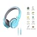 Kids Headphones with Microphone for Children,Foldable and Adjustable Direct Sound Delivering Earpad with Soft Cushion Wired Headset, Gift Package Good be a Present for boy or Girls