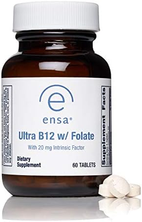 Twowings B12 and Folate with Intrinsic Factor - Best B Vitamins for Energy, Stress and Anxiety - Active Methylcobalamin and L-5-Methyltetrahydrofolate (MTHF). Gluten-Free. (60 Day Supply)