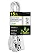 GoGreen Power GG-19615 16/3 15' 3-Outlet Extension Cord - White
