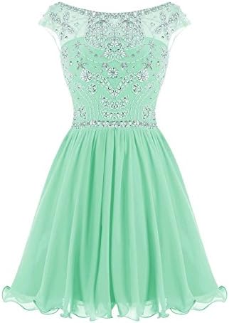 loffy dresses Women's Short Tulle Homecoming Dress Prom Gown Mint Green Size 20
