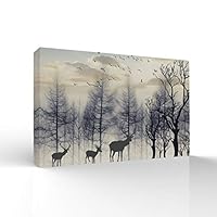 signwin-Canvas Wall Art-Quiet Romantic Forest-Canvas Prints Home Artwork Decoration for Living Room,Bedroom - 12x18 inches