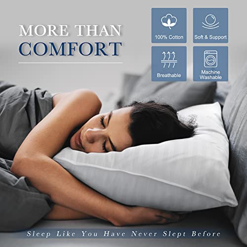 viewstar Pillows Standard Size Set of 2, Hotel Collection Cotton Bed