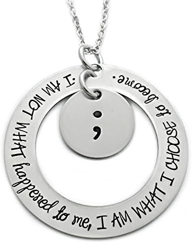 I Am Not What Happened To Me, I Am What I Choose To Become Necklace - Hand Stamped Jewelry