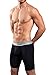 Obviously Underwear Men's Core Collection Naked Boxer Brief 9 Inch Leg Large Black