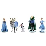 5Pcs Frozen cake topper Action Figure Toys Premium Frozen Cake Toppers Frozen cake decorations and Party Favors for Frozen party supplier birthday