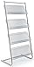 Displays2go Magazine Rack for Offices, Stores or Retail, (4) Mesh Shelves, 23.5