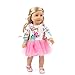 Wensltd Clearance! Chirstmas Clothes Dress for 18 Inch American Girl Doll Accessory Girl Toy (Pink 1)