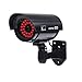 Masione 4 Pack Outdoor Fake/Dummy Security Camera with 30 Illuminating LED Light (Black) CCTV Surveillance