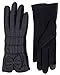 IL Caldo Womens NEW Down TouchScreen Warm Thicken lining Outdoor Gloves With Bow,Black