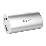 Yoobao® YB6012 5200mAh Ultra Slim Portable Charger External Battery Pack Power Bank with LED Flashlight for Android Device, Apple iPhone 6 plus,5 5s 5c,4,4s / Samsung Galaxy S5,S4,S3 Note 4, Note 3 / Blackberry Passport and More (Silver)