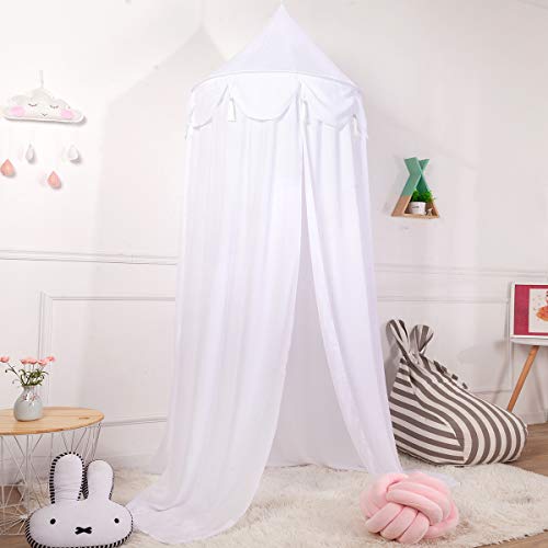 Conthfut Bed Canopy Girls Lace Mosquito Net Unique Pendant Play Tent