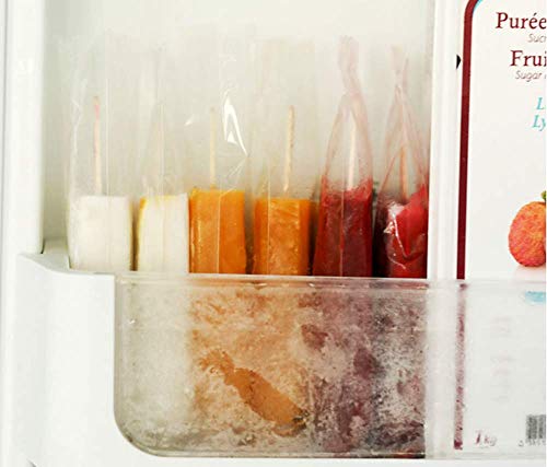 Clear Frosted Ice Pop/Candy Plastic Bags Food Grade Hot Sealing Packing Containers 3.5 * 3.8 Inch 200 Pcs