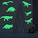 Iuhan 8pcs Dinosaurs Wall Decals Fluorescence Stickers Glow in The Dark, Children's Room Nursery Removable Wall Stickers Murals