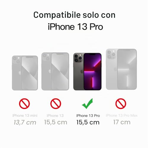 JETech Magnetic Cover for iPhone 13 Pro 6.1 Inch MagSafe Compatible with MagSafe, Translucent Matte Case with Camera Full Protection Slim Back Shockproof (Black)