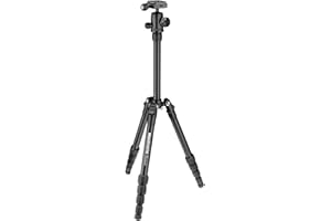 Manfrotto Element Traveller Small 5-Section Aluminum Tripod with Ball Head, Black