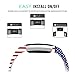 MoKo Fitbit Charge 2 Band, Fourth of July Soft Silicone Adjustable Replacement Strap for 2016 Fitbit Charge 2 Heart Rate + Fitness Wristband, Wrist Length 5.70