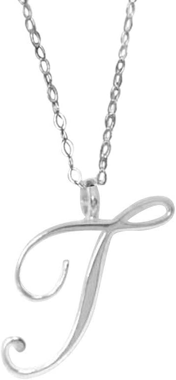 Younthone Women Girls Necklace 26 Letters Choker Chain Pendant Lady Necklaces Jewellery Gift for Valentine's Day, Mother's Day, Birthdays, Weddings,Simple Clavicle Chain