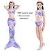 2019 New Girls Mermaid Tails for Princess Bikini Bathing Suit Set Children's Day for 3-12Y