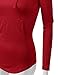 Doublju Womens Round Neck Thin Pullover Hoodie With Kangaroo Pocket