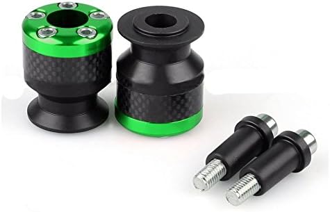 Green Motorcycle CNC Swingarm Spools stand screws Slider para moto motocicleta 10MM For Kawasaki ZX6R ZX10R NINJA 250 ZX12R ZX14R Z1000