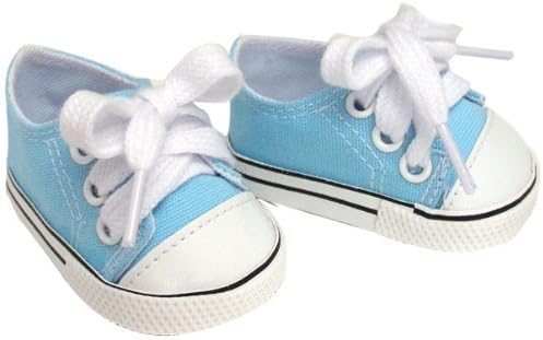 light blue sneakers