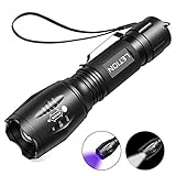 LETION UV Flashlight, LED UV Torch 2 in 1 UV Black Light with 500LM Highlight & 