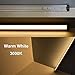 hunhun LED Under Cabinet Lighting with Dimmer, 6 Panel Kits,30W, 2100lm total, Warm White, Linkable, Closet Light, Under Counter Lights, Easy to Install (6 pack, Warm white 3000K)