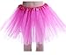 Anleolife 12'' Girl Tutu Skirt Party Tutus Pure Color (hot pink)