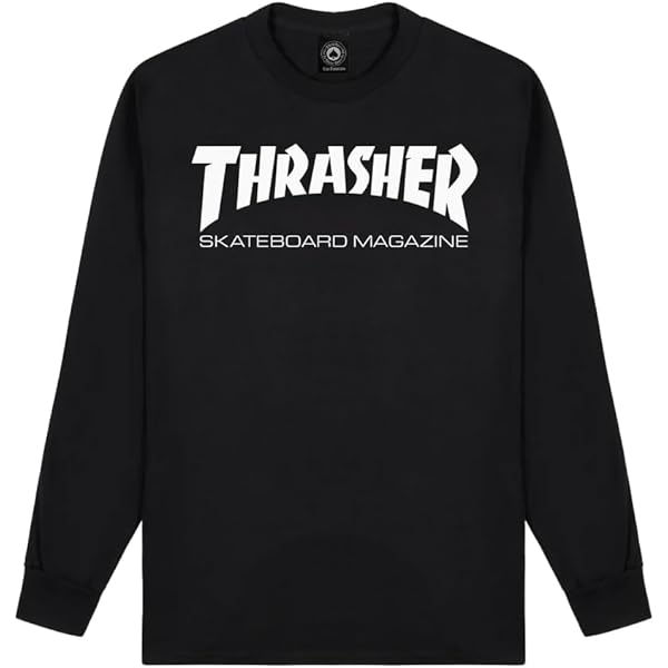 Amazon.com: Thrasher Skate Mag Long Sleeve T-Shirt Black