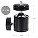 Vastar 2 Packs Mini Ball Head Hot Shoe Mount with 1/4” Screw for Camera, Light Bracket Swivel Screw Tripod Mini Ball Head for Digital SLR Camera Tripod Mount, Camera Camcorder and Other Devices