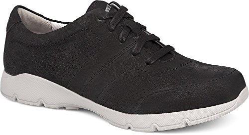 Dansko New Women's Alissa Sneaker Black Milled Nubuck 39 Want It All