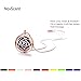 18k Rose Gold Plating Aromatherapy Jewelry Diffuser Premium Oil Diffuser Necklace Hypoallergenic Material 10 Re-usable Color Felt Pads(blossom-rg)