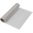 TIMESETL 304 Stainless Steel Woven Wire 80 Mesh - 12"X 40" Filter Screen Sheet Filtration Cloth