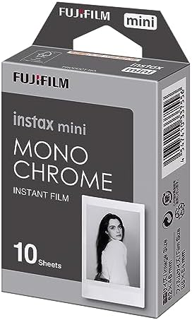 instax mini instant film Monochrome, 10 shot pack, suitable for