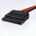 eBoot 5 Pack 4 Pin to 15 Pin SATA Power Cable Adapter for IDE to Serial ATA SATA Hard Drive Power Cable Adapter, 6 Inches