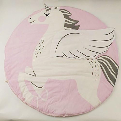 Nusery Rugs Baby Care Play Mats Unicorn Blanket Kid Toddler Round Fashion Children's Game Pad