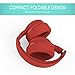 SoMi Infinite Wireless Bluetooth Headphones, Over Ear Headset, Foldable, Adjustable, Comfortable Protein Earmuffs w/Built-in Mic and Wired Mode for PC/Cell Phones/TV, Redthumb 3