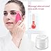 Facial Cleansing Brush - Silicone Sonic Facial Cleanser Exfoliating Electric Facial Massager Facial Scrubber Brush Waterproof 7 Speeds Vibrating Ionic Heating Massager Deep Cleaning