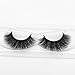 3D Mink Eyelashes Hand-made Dramatic Makeup Strip Lashes 100% Siberian Fur Fake lashes Thick Crisscross Deluxe False Lashes Black Nature Fluffy Long Soft Miss Kiss (3D08)