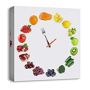 Abstract Cute Clock Painting Artwork for Home Framed
