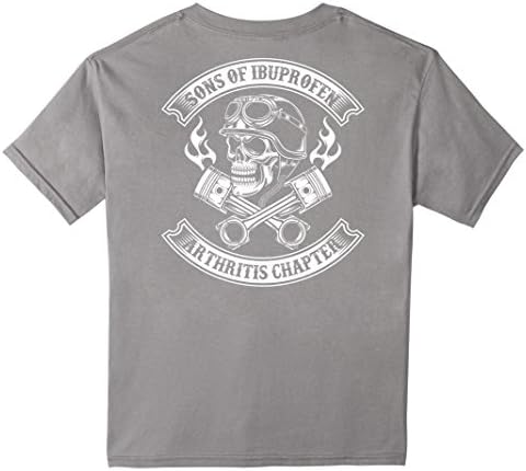 Kids Sons of ibuprofen Arthritis chapter -Cool Biker saying shirt 4 Slate