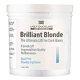 Brilliant Blonde Hair Powder Bleach 17.6 oz (500 gm). From Ugly Duckling Los Angeles. Lightening Powder. Gives 8+ Levels of Lift. For Salon Use. Can Be Used with All Major Color Developer Brands - Matrix, Paul Mitchell, Redken, L'Oreal, Wella etc. Also with Ugly Duckling Cream Developer. Made in Europe