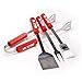 Bsi Products 61005 4 Pc Bbq Set - Nebraska Cornhuskers