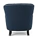 Christopher Knight Home CKH Diamond Tufted Fabric Club Chair, Dark Blue